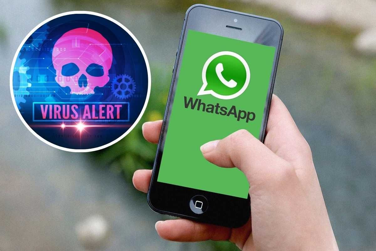 whatsapp simbolo morte con scheletro