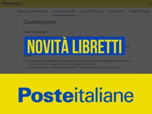 avviso Poste italiane novità libretti