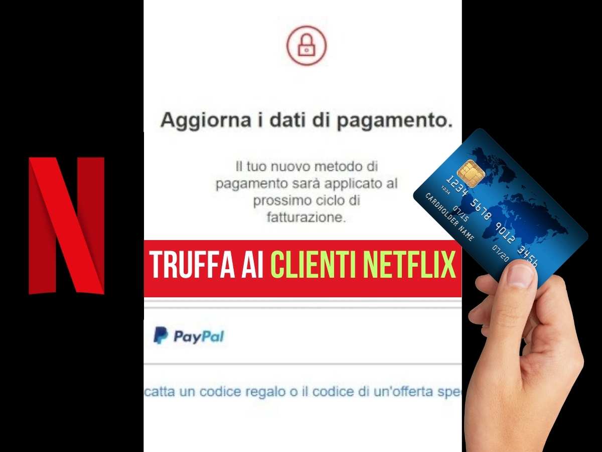 mail truffa netflix, simbolo attenzione